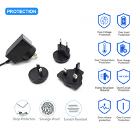 US UK EU AU KR JP 5v 9v 12v 1a 1.5a 2a 3a 4a prise interchangeable adaptateurs d'alimentation ca cc pour UL PSE CE GS KC SAA certifié