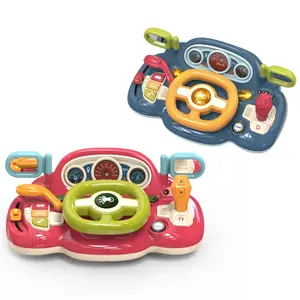 Jinming 36M + mainan edukasi bayi, mainan roda kemudi musik simulasi multifungsi untuk anak-anak