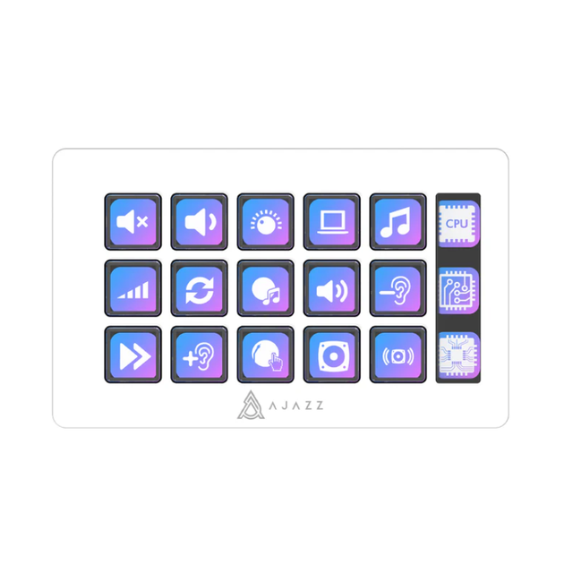 AJAZZ AKP153 Desk Controller 15 Key Stream Controller Compatible with Mainstream Live Broadcast Software