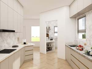 Fournisseur de petites armoires de cuisine blanches, conception de cuisine personnalisée, armoires et placards en bois, panneaux de porte de cuisine - Product Image 4