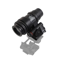 Lunette de vision nocturne numérique haute performance modèle AN/PVS18, monoculaire, à fixation sur tête, avec support pliable en nylon noir/beige