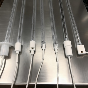 เครื่องทำความร้อนสำหรับเครื่องเป่าขวดพลาสติก, หลอดอินฟราเรดแก้วกึ่งขาว, องค์ประกอบความร้อนควอตซ์สำหรับเครื่องเป่าขวดพลาสติก - Product Image 1