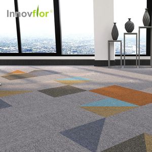 Carrelage de luxe imperméable Tuntex, design modulaire classique, dos en bitume, couleur unie blanche, carrelage extérieur à emboîtement pour la construction - Product Image 1