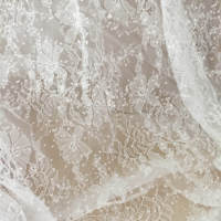 Robe de mariée en dentelle blanche à paillettes, broderie de fleurs, dentelle simple