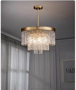 Design populaire Moderne De Luxe Led Lustre En Laiton Plafonnier Verre Restauration <span class=keywords><strong>Chiara</strong></span> Pendentif Lumière Pour Salon Hôtel - Product Image 5