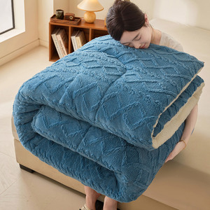 Couette d'hiver en fibre chimique, best-seller transfrontalier, en <span class=keywords><strong>taffetas</strong></span>, pour lit simple ou double, épaisse, exportée - Product Image 3