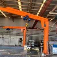 Grue à flèche montée sur colonne avec conception de portée de flèche personnalisée pour levage en atelier et unité de colonne rotative