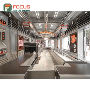 เคาน์เตอร์บริการร้านกาแฟขนาดใหญ่ แผงกระจกนิรภัย จุดชำระเงิน พื้นที่ทำงาน เคาน์เตอร์บริการหน้าร้าน - Product Image 1