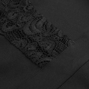 New Sexy Hollow Out Women Black Dainty paillettes impreziosito Sheer Mesh Vestidos Sexy bende di pizzo <span class=keywords><strong>abito</strong></span> <span class=keywords><strong>manica</strong></span> <span class=keywords><strong>lunga</strong></span> - Product Image 6