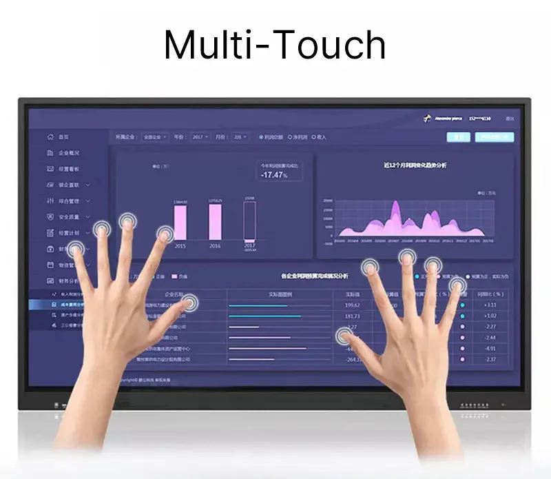 4K Smart Whiteboard interaktives LCD interaktives Panel Smart Board für den Unterricht