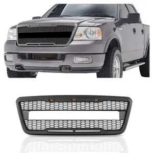 Griglia a nido d'ape in ABS di alta qualità con 3 luci LED ambra per griglia a 2004 2008 Ford F150