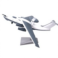 Avion de surveillance précoce soviétique A50, chasseur A50-U, US E-3, modèle d'aviation en métal à l'échelle 1, écologique, avec roues mobiles, simulation
