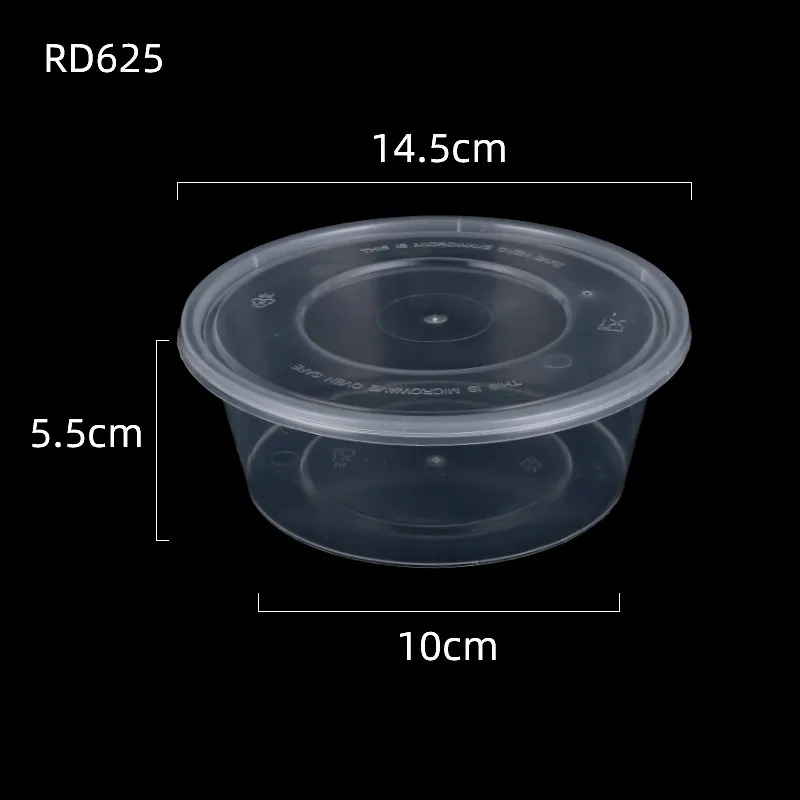 丸型ボウル300ML 450ml 500ml 750ml1000ml電子レンジ対応使い捨てプラスチック食品容器