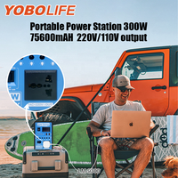 Sistem Penerangan Rumah Tenaga Surya YOBOLIFE Solar Mini Kit 300W Sistem Energi Surya Sistem Portabel Tenaga Surya 220V 110V Generator Tenaga Surya