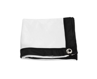 Écran de projection commercial portable et mobile de 120 pouces 16:9 blanc mat, pliable rapidement, de haute qualité, à fixation murale – Offre Spéciale