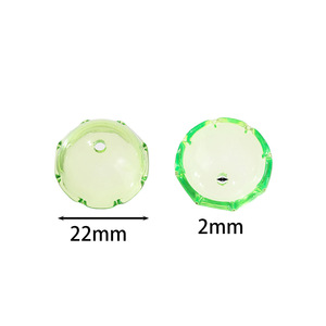 Acrylic Jellyfish <b>Beads</b> Middle Size For Jewelry Making DIY Accessories Transparent Round Shape Plating Process - Product Image 2