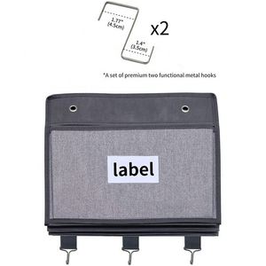 Sac de rangement suspendu sur porte en tissu, organisateur mural le plus vendu 2026 - Product Image 4