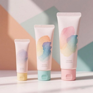 Hot Sale 70ml 100ml 120ml <b>Plastic</b> <b>Tubes</b> Facial Cleanser Gel <b>Tube</b> Recyclable Empty Cosmetic Packaging Flip Lid - Product Image 2