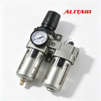 ALITAIR Filtre-régulateur-lubrificateur d'air comprimé, combinaison F.R.L, traitement de l'air pneumatique, filtre à eau et à huile