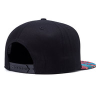 Topi Baseball Hip Hop Unisex Berkualitas Tinggi dengan Logo Custom Cetak Hewan, Bordir Patch, 100% Katun, Model Flat Bill