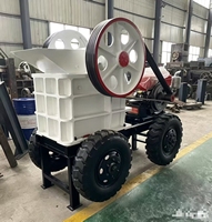 Concasseur à mâchoires portable Henan Yiwei PE150*250 avec moteur AC 15-55 kW, facile à utiliser pour la construction, concassage de roches et de pierres
