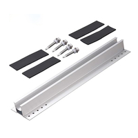 Profilés en aluminium à prix d'usine, rails courts miniatures à installation rapide pour solutions sans rail sur toits en tôle métallique