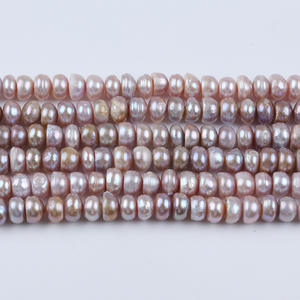 Perlas Sueltas de Agua Dulce Naturales de Zhuji, 8-9 mm, Blancas, Púrpura, en Polvo, para Bisutería, Accesorios de Joyería, Materiales para Hacer Joyas - Product Image 4