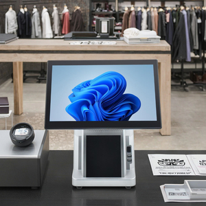 Sistema de menú electrónico POS de tableta Windows 10 De 15,6 pulgadas Google Play para pedidos de autoservicio en restaurantes caja registradora POS - Product Image 2