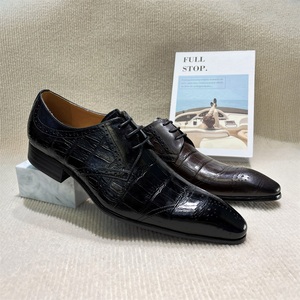 Zapatos de vestir de cuero Derby de moda de lujo Nuevos productos con estilo a cuadros para ocasiones formales de oficina Suela exterior Oxford <span class=keywords><strong>Lofer</strong></span> - Product Image 6
