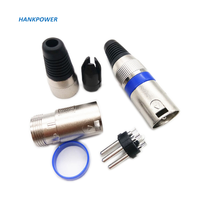 Connecteurs XLR Microphone, mâle et femelle, 3 broches, coque métallique, pièces