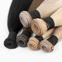 Extensions de cheveux naturels de qualité salon, tissées à la main, avec trame Genius, pointes épaisses, en PU invisible et sans couture, pour fabricants