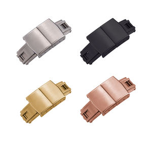 JUELONG CTS高級ステンレスダブル折りたたみ留め金<span class=keywords><strong>16mm</strong></span> 18mm FKMゴム時計バンドDepro-yantクラスプ - Product Image 2