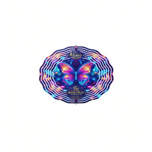 Escultura de Mariposa Cinética para Exteriores, Adorno de Jardín de Metal de 25.4 cm, Decoración de Jardín de Estilo Clásico - Product Image 1