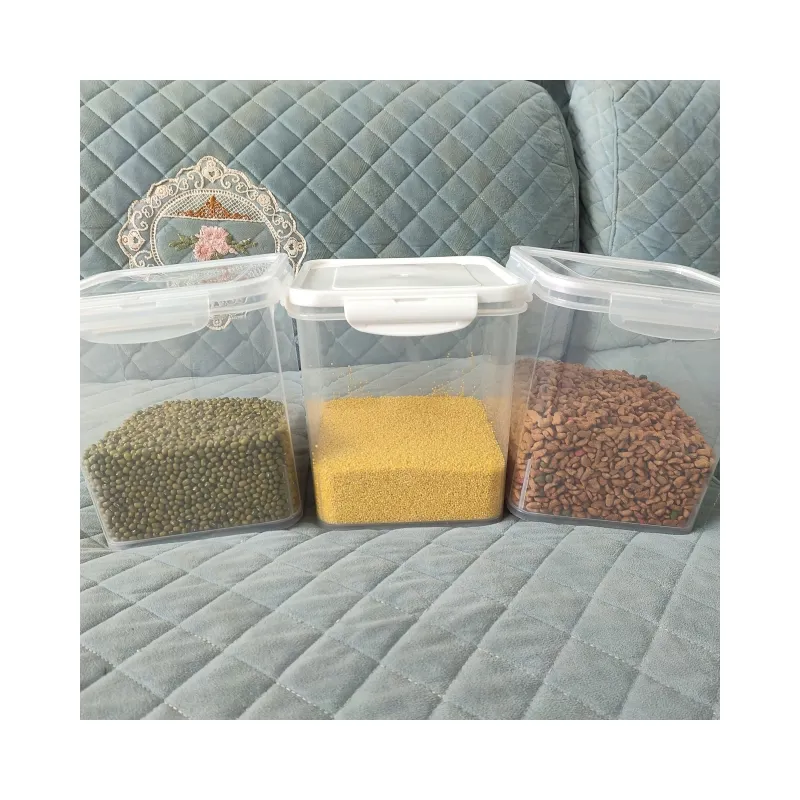 Luftdichte Plastik-Zukernüsse-Trocknushaltsbehälter für Küche mit Schnallendeckeln für Küchenorganisatoren