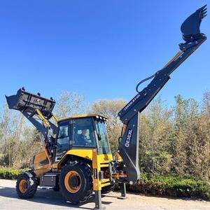 Chargeuse-pelleteuse 4x4, prix usine, 85 kW, diesel, certifiée CE, godet frontal 1 m³, pour agriculture - Product Image 4