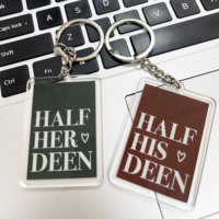 Créez votre propre porte-clés, design personnalisé, mini porte-clés en acrylique transparent, porte-clés en acrylique anime
