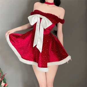 Disfraz de Papá Noel 2025, Atuendo Navideño <span class=keywords><strong>para</strong></span> Fiesta de <span class=keywords><strong>Nochevieja</strong></span>, Uniforme <span class=keywords><strong>para</strong></span> Mujer - Product Image 4