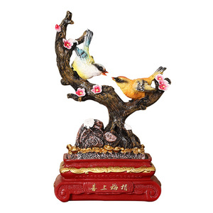 Figura de Resina de Árbol de Ciruelo con Talisman de la Suerte de Mystic Arts, Decoración de Escritorio, Adorno de Feng Shui - Product Image 4