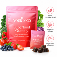 Poudre Végétalienne OEM ODM Sans Sucre, Mélange de Superaliments Verts, Vitamines et Fibres, Complément Alimentaire Quotidien