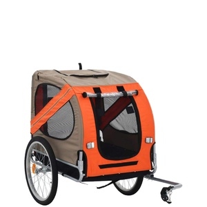 Trailer sepeda hewan peliharaan lipat nyaman bingkai aluminium berkelanjutan pembawa sepeda anjing untuk perjalanan hewan peliharaan anjing ukuran kecil sedang - Product Image 5
