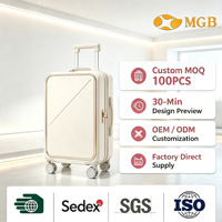 Ensembles de Bagages Vintage Personnalisables à Faible MOQ – Valises Cabine 2 Pièces pour Femme avec Roues Universelles