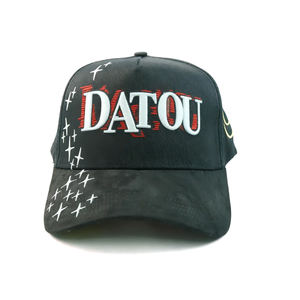 2025 in Stock Original Satin Lined Baseball Caps Black Suede Brim Visor 5 Panel a Frame Gorras Barbas Hat with <b>Box</b> - Product Image 6