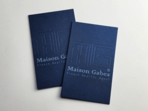 Hoge Kwaliteit Custom Luxe Reliëf Uv Goud Folie Visitekaartjes Met Bedankkaart - Product Image 3