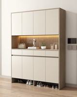 Meuble à chaussures en bois fini, moderne, facile à assembler, pour l'entrée de la maison et le rangement du salon