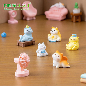 Weij's neue Serie von kleinen dekorativen Harz-Accessoires für DIY-Mikrolandschaften zum Thema Katzenalltag. - Product Image 2