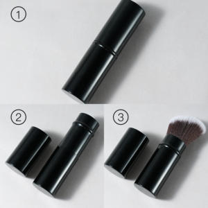 Set de Brochas de Maquillaje Veganas Kabuki con Logotipo Personalizado, Cabeza Plana Dorada para Base y Corrector, Muestra Gratuita, Cosméticos de Marca Privada - Product Image 6