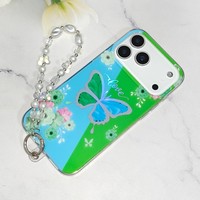 Étui de luxe pour téléphone portable iPhone 17 Pro Max 16 15 14 13 12 11 7 6, pochette mignonne pour Samsung Oppo avec dragonnes pour Redmi