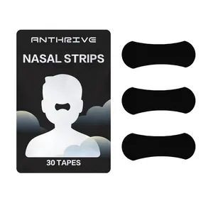Anthrive Low MOQ Stock 30pcs/bag Sport Nose Strips Nasal Congestion Relief Sleep Better Breath Nasal Strips For Snoring