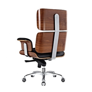 Silla de oficina ergonómica con respaldo alto y reclinable de cuero ejecutivo Bossy Bentwood con material de cuero sintético - Product Image 2