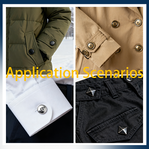 Wt Biểu Tượng Tùy Chỉnh Jeans Vòng Báo Chí Từ 4 Bộ Phận Áo Sơ Mi Nút Cho Quần Áo Vàng Kẽm Hợp Kim Đầy Màu Sắc Kim Loại Mạ Khô Làm Sạch - Product Image 3